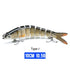 10/14cm Sinking Wobblers Fishing Lures Jointed Crankbait Swimbait 8 Segment Hard Artificial Bait For Fishing Tackle Lure